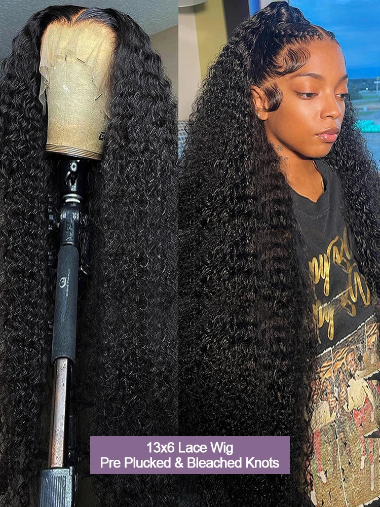 Glueless Deep Wave Water Curl Wig