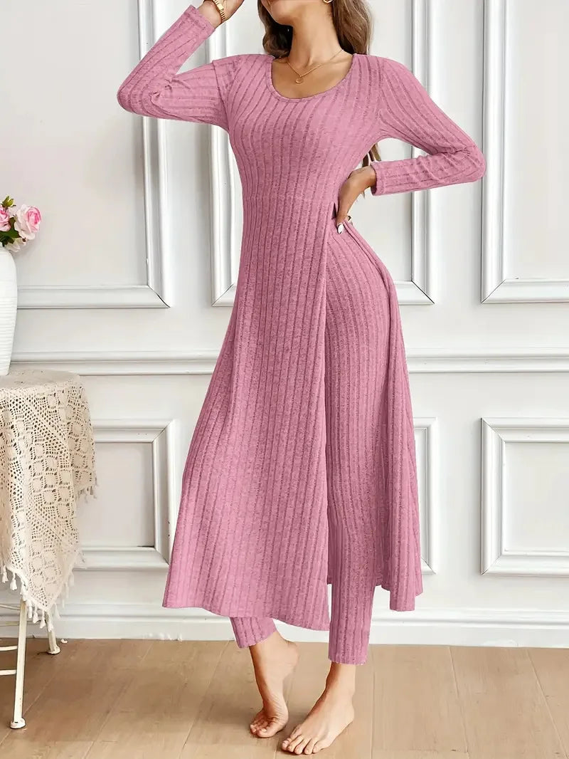 Autumn Casual Two Piece Top And Pants Set for Women