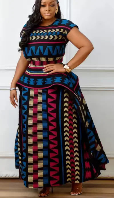 Elegant African Wedding Kaftan Maxi Dress for Women