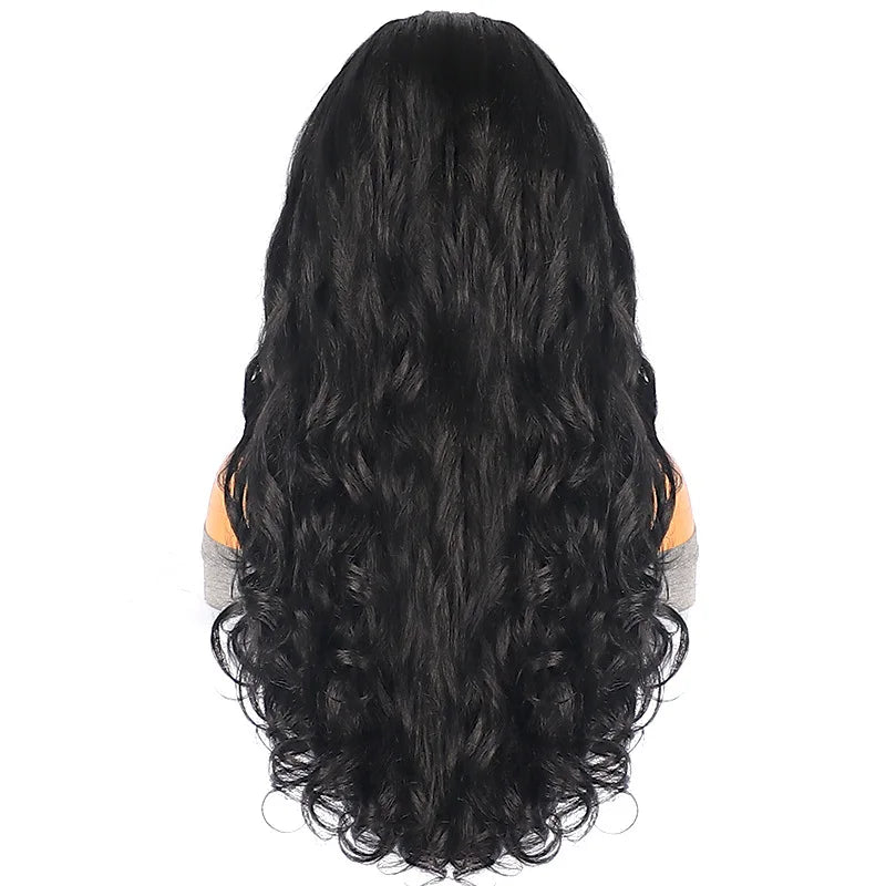 Heat Resistant Body Wave U Part Synthetic Wig for Women