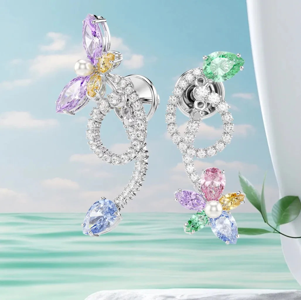 Mixed Cut Crystal Jewelry Set