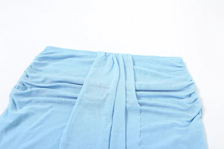 Halter Neck Tank and Pleated Maxi Skirt Two Piece Set for Women