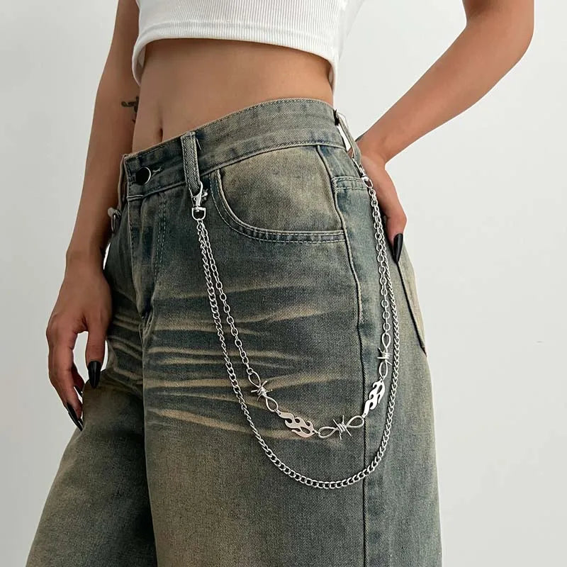 Pearl Beaded Jeans Waist Chain