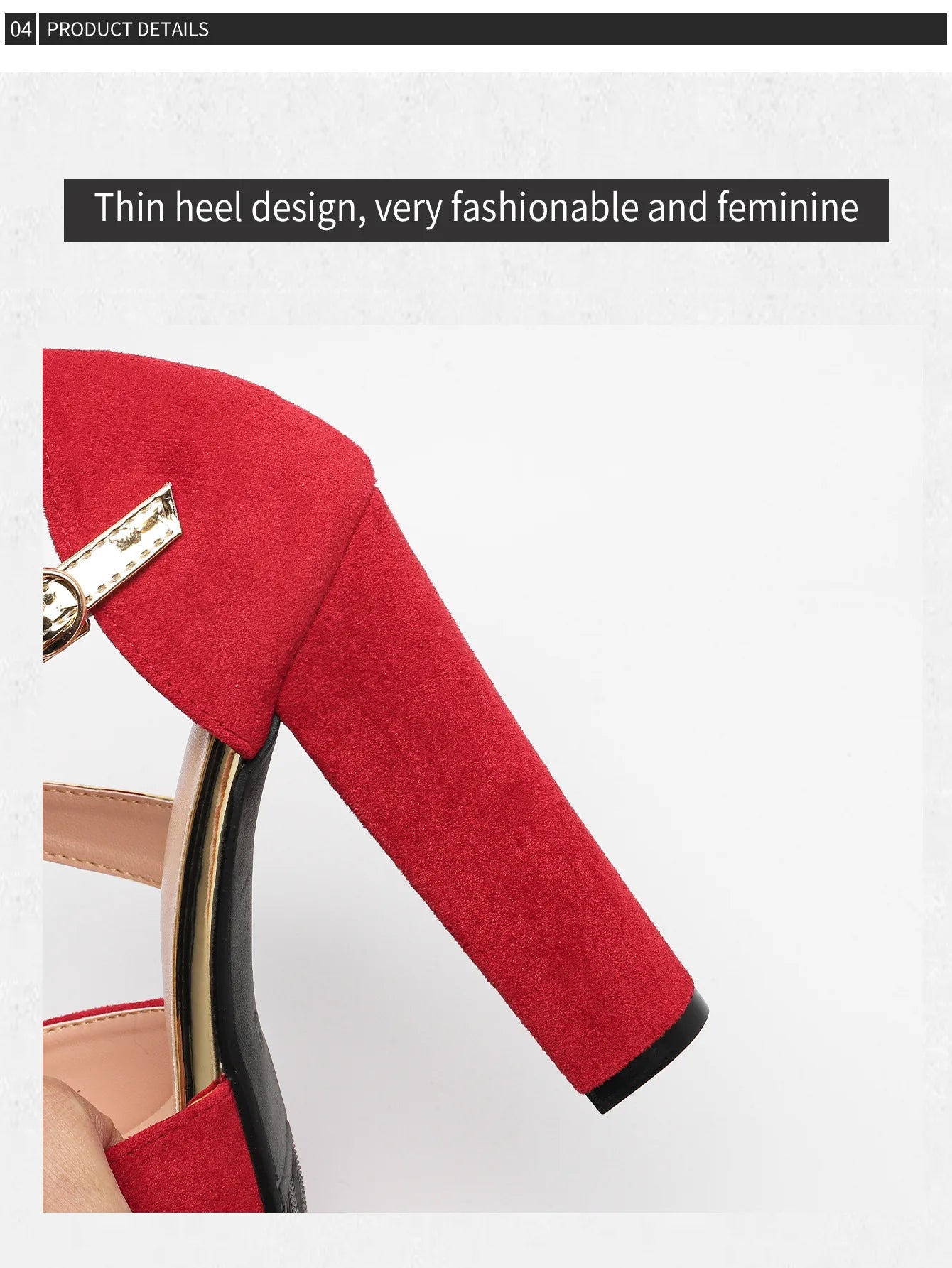 Peep Toe Square Heel Platform Sandals