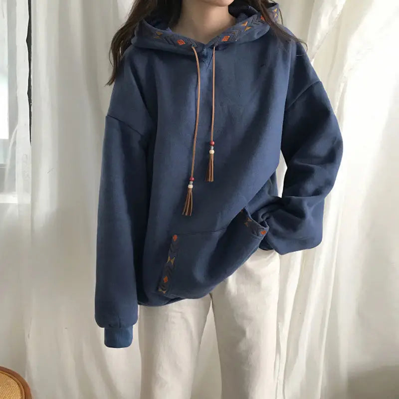 Hooded Tops Spring Hoodies for Women Autumn Clothes Loose Female Streetwear Casual Sweatshirt Hoodie Aesthetic Korean Fashion