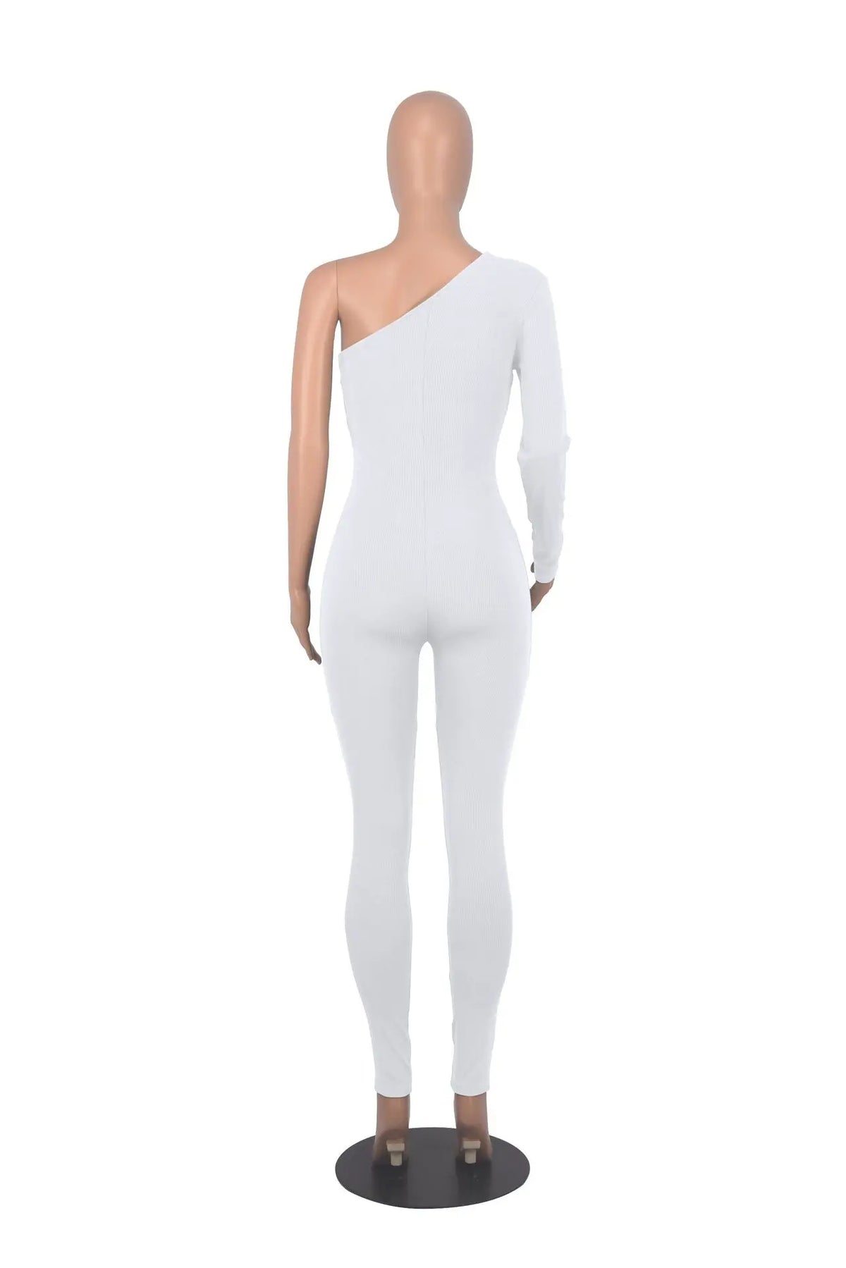 Slim Fit Knitted Full Length Club Jumpsuit for Women