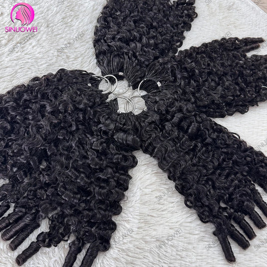 Pre-Separated Human Hair Crochet Extensions for Women