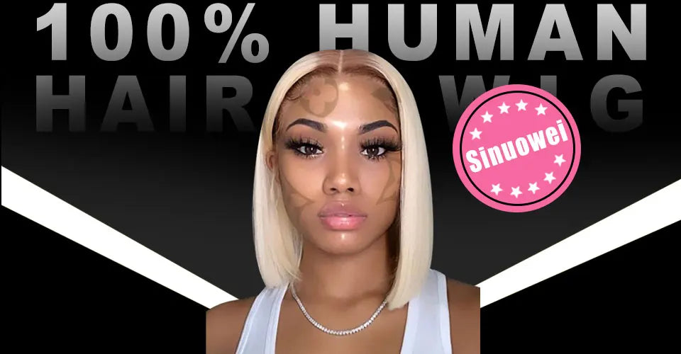 Burgundy Curly Lace Frontal Human Hair Wig for Women