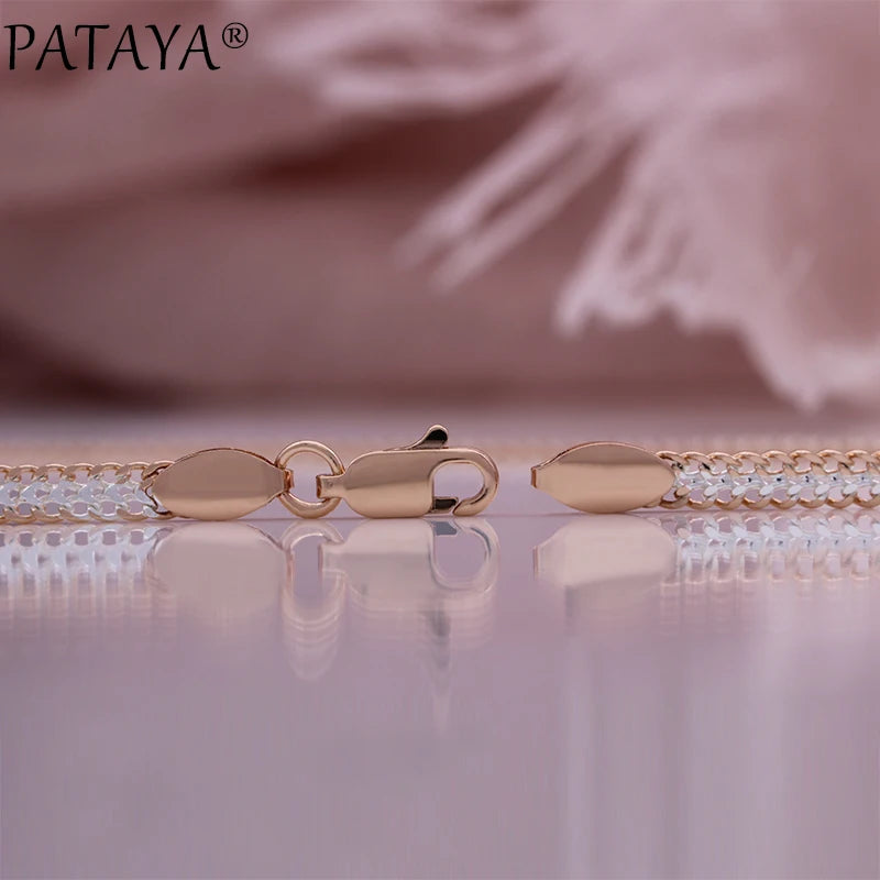Rose Gold Beaded Link Chain Bracelet