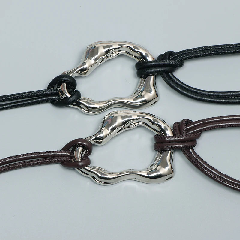 Fashion Braided Gold Knot Waist Chain Belt for Women