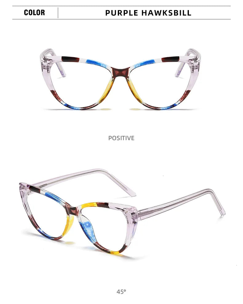 Stylish Transparent Cat Eye Reading Glasses for Women