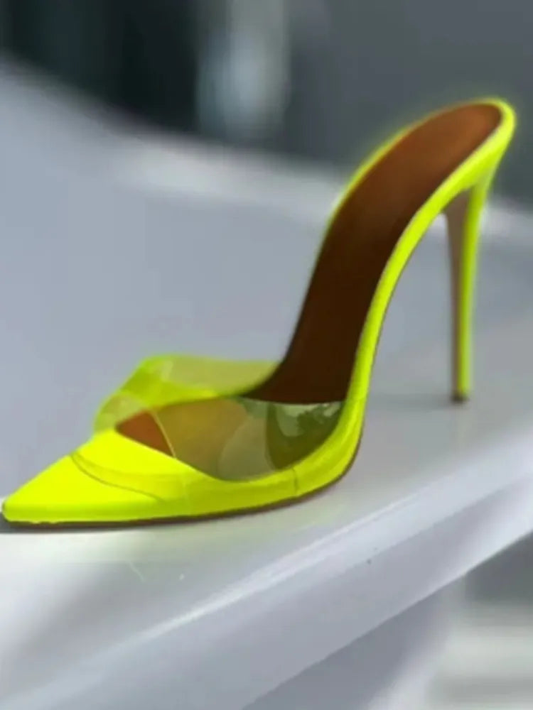 Pointed Toe Slim High Heel Wedding Sandals for Women