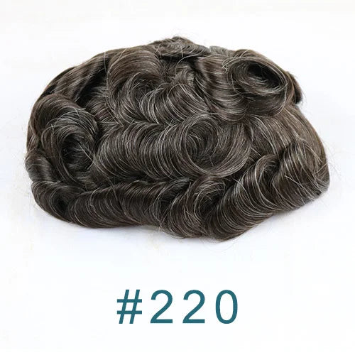 Natural Curly V Loop Hair Replacement Toupee for Women