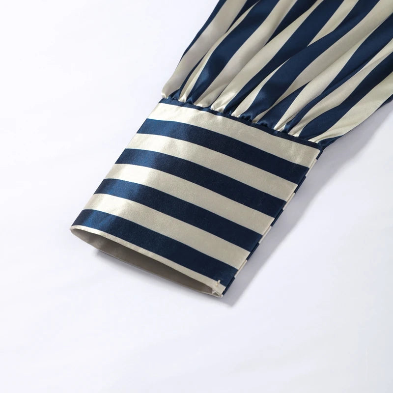 Striped Strapless Maxi Dress Set With Detachable Shawl for Women