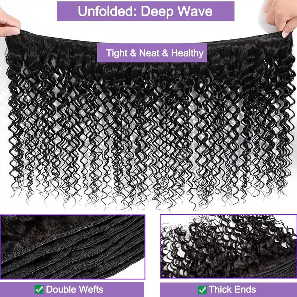 Brazilian Virgin Kinky Jerry Curly Bundles for Women