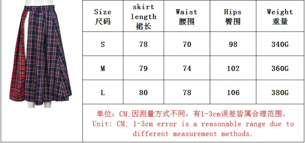FAGADOER Fashion Streetwear Women High Waisted Plaid Splicing Print Side Slit Mid Skirts Casual Female Y2K Matching Bottoms 2023