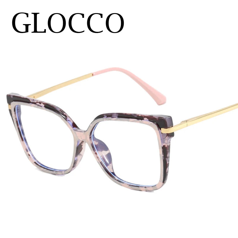 Leopard Square Frame Blue Light Blocking Reading Glasses For Women