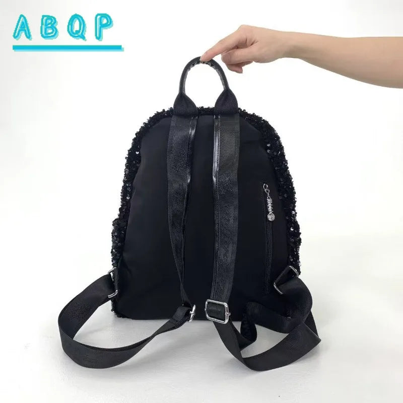 New Women's Sequined Backpack Luxury Brand Sequined Shiny Women's Backpack Large Capacity Fashionable Leisure Travel Backpack