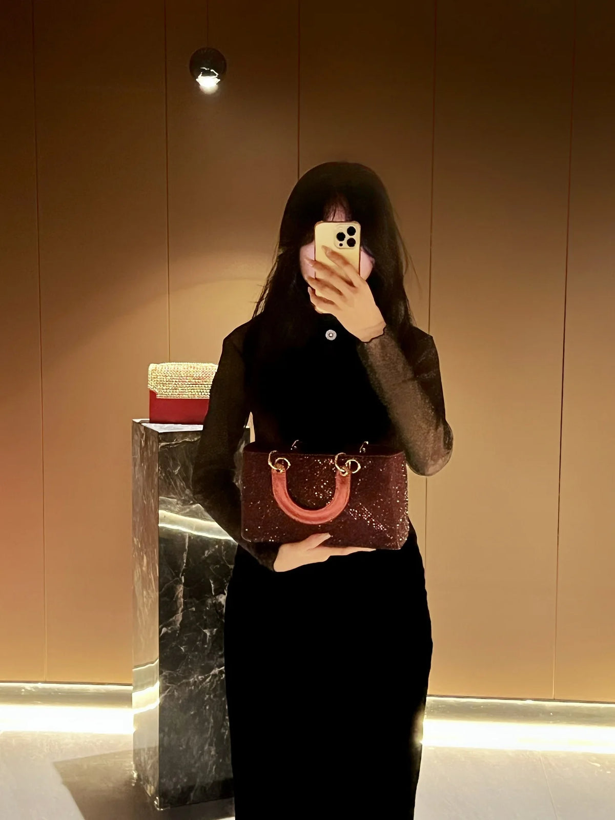 Rhinestone Party Handbag With Messenger Strap for Women