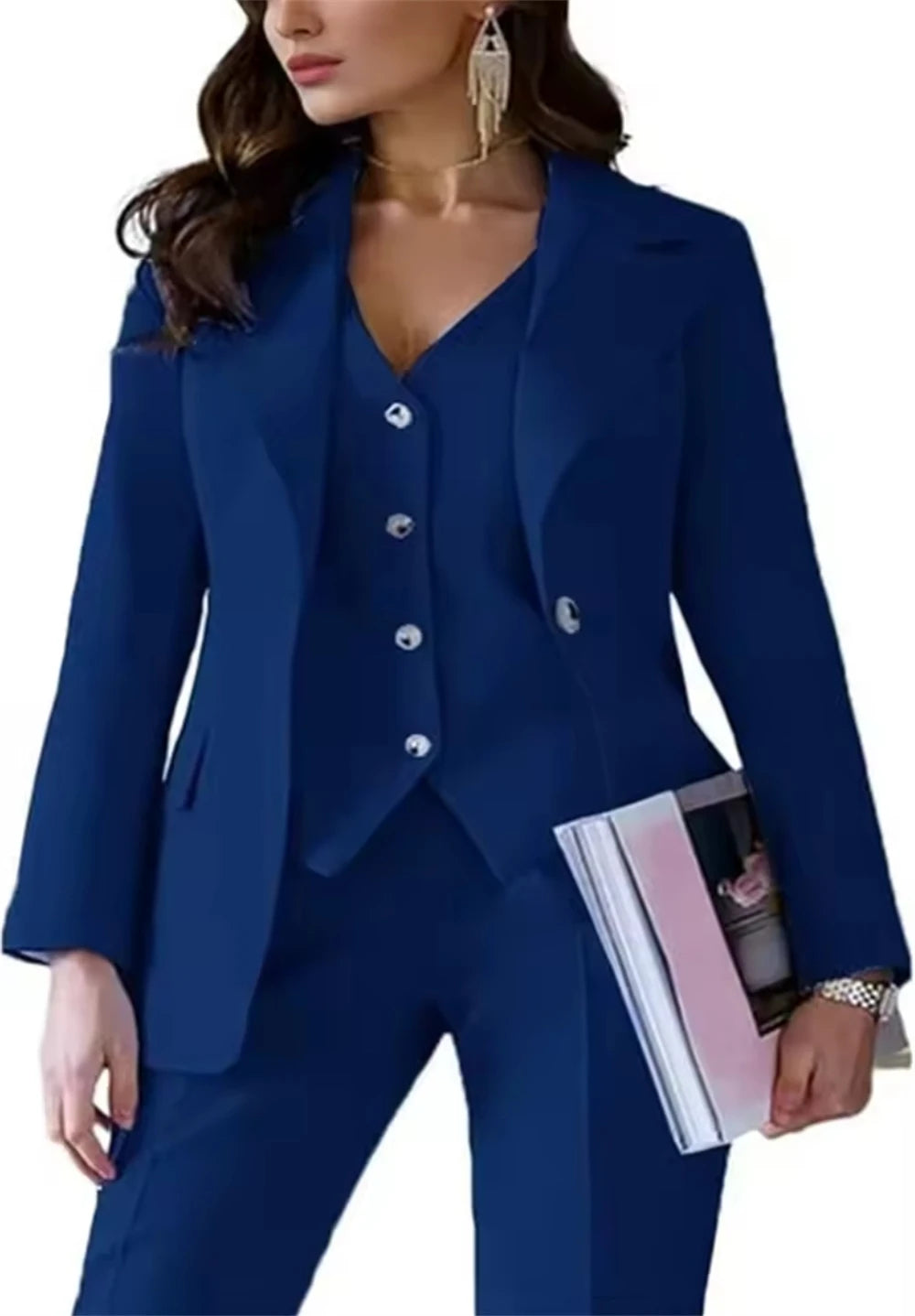 Slim Fit Three Piece Suit Set