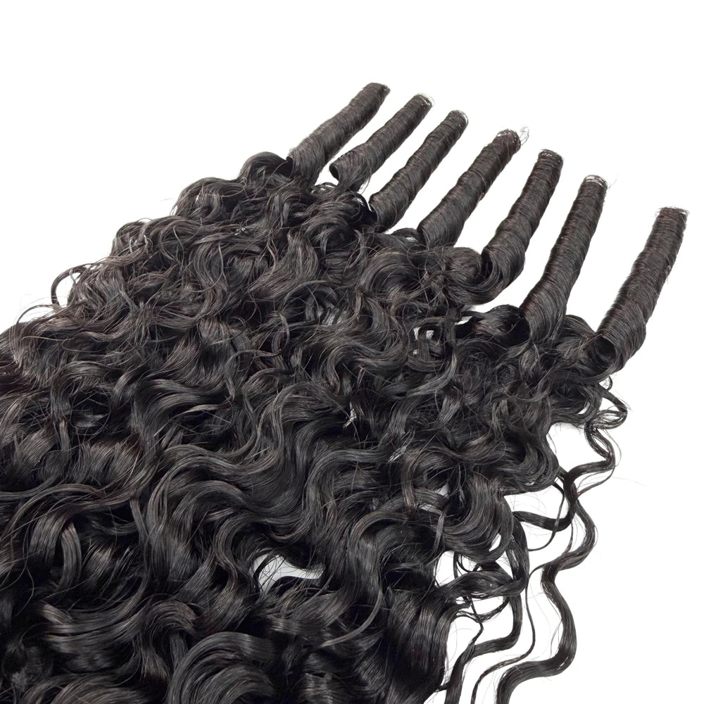 Knotless Pre Separated Loop Crochet Human Hair Extensions for Women