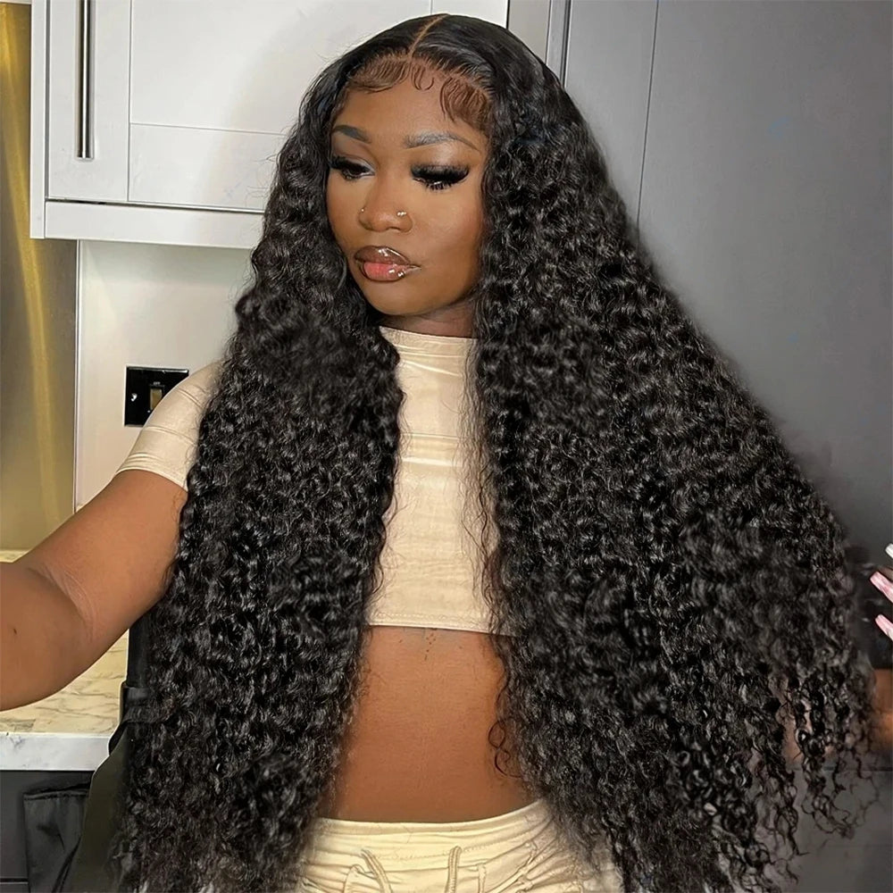 Glueless Deep Wave Water Curl Wig