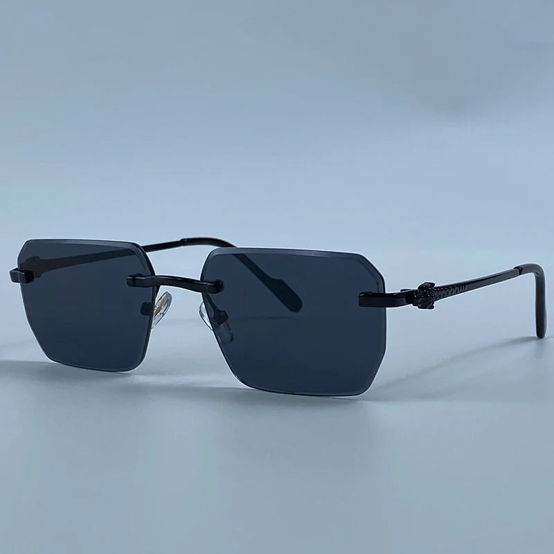 Square Rimless Fashion Sunglasses