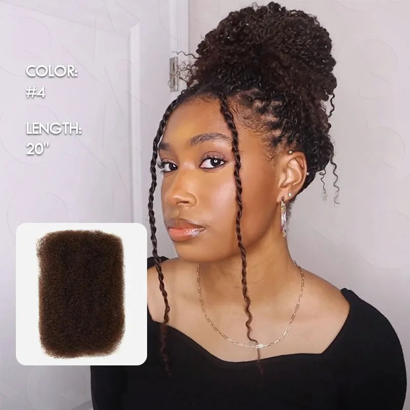 Afro Kinky Human Hair Twist Braiding Bulk for Women