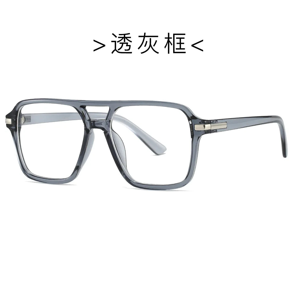 Retro Double Bridge Square Frame Reading Glasses for Women