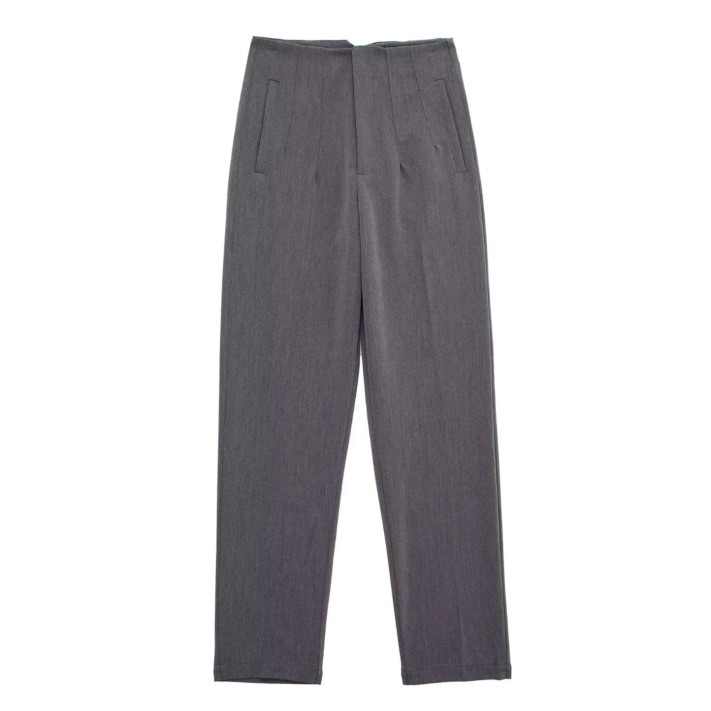 Solid Color Office Slim Fit Pencil Pants for Women