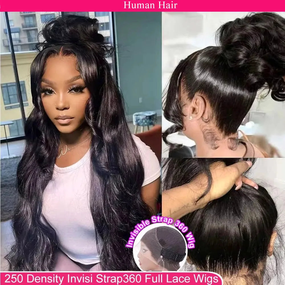 Glueless Brazilian Body Wave Lace Frontal Wig for Women