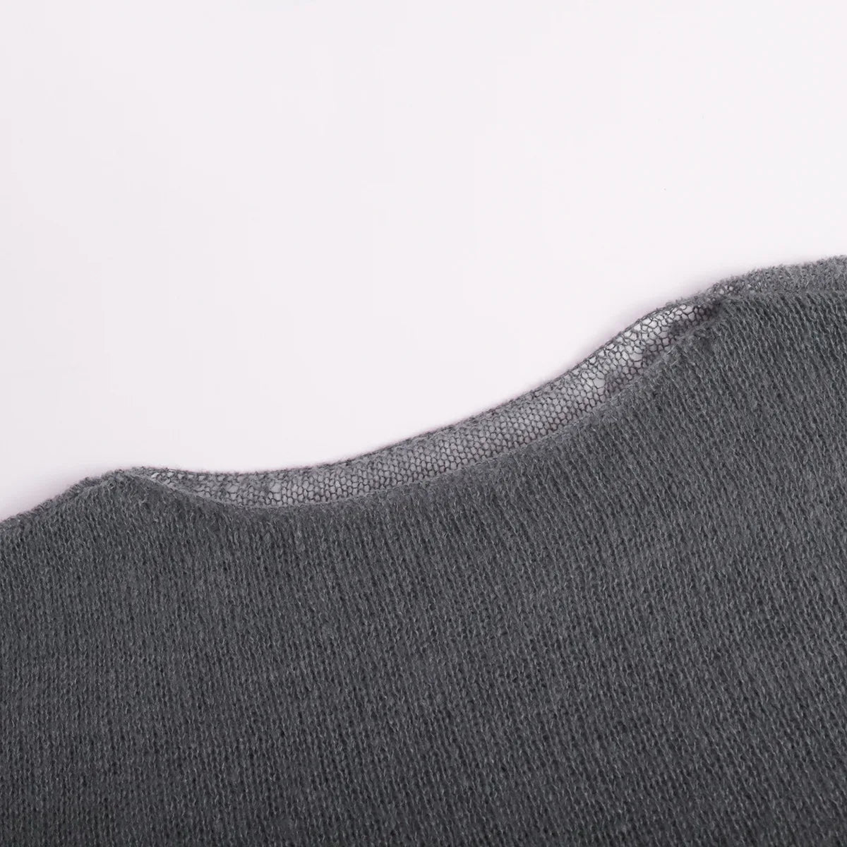 Sheer Hollow Knit Sweater