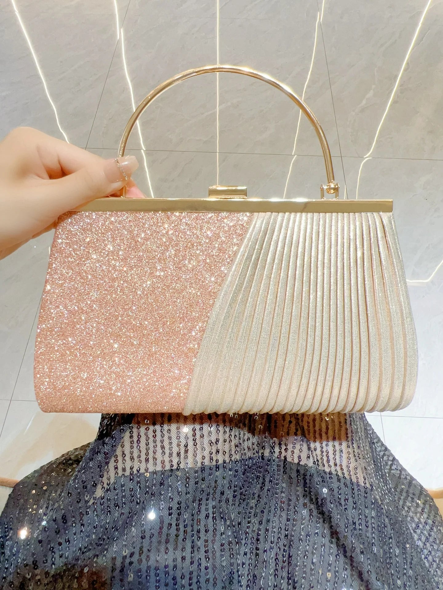 New Evening Women's Bag Luxury Brand Shiny Mini Handbag Colorful Diamond Large Capacity Mini Women's Shoulder Bag High Quality