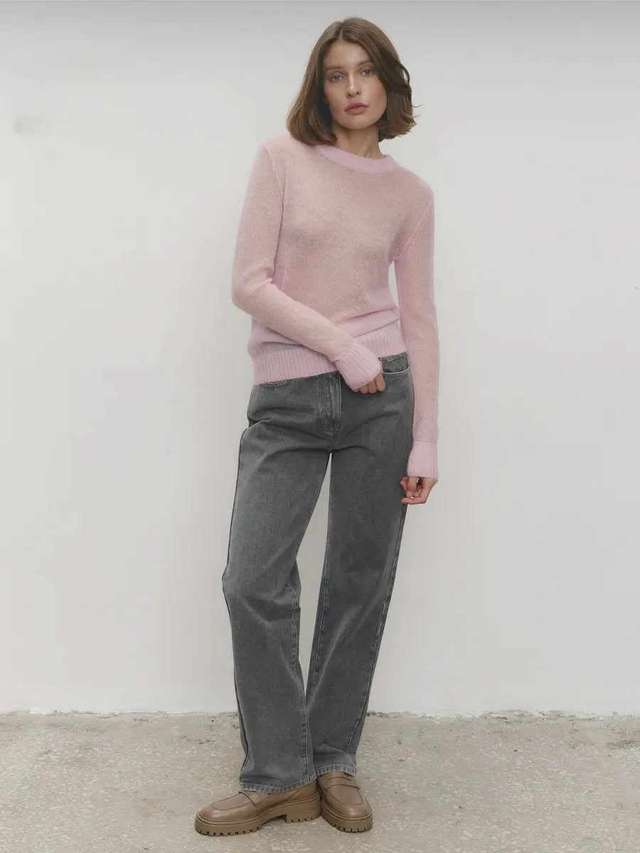 See Through Mesh Knit Sweater