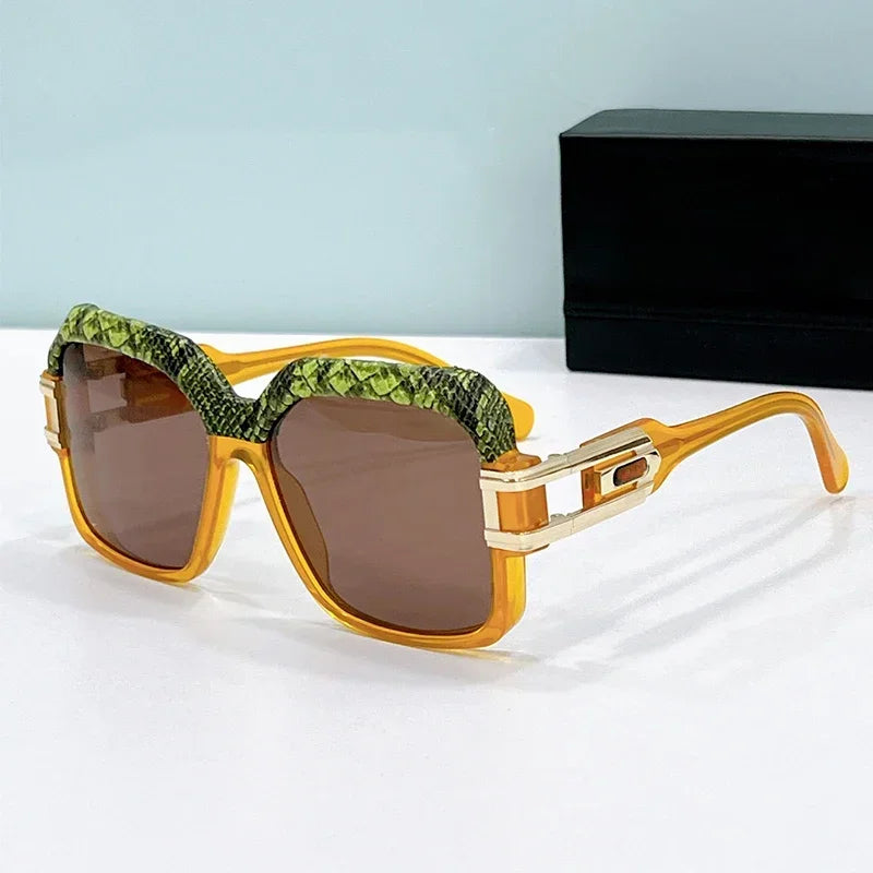 Snake Print Gradient Fashion Sunglasses