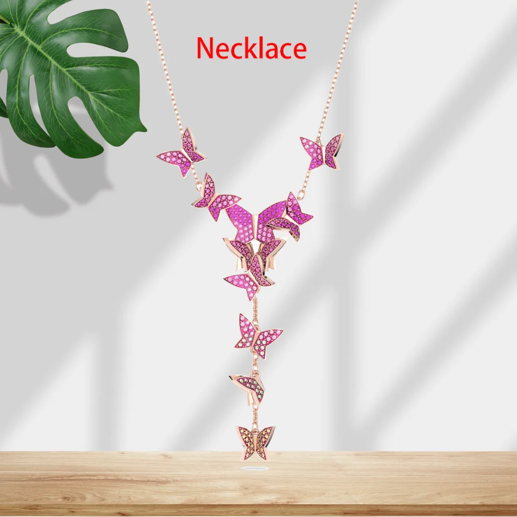 Crystal Necklace And Earring Set