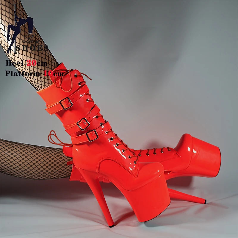 Runway Ready Platform Zip Stiletto Boots for Women