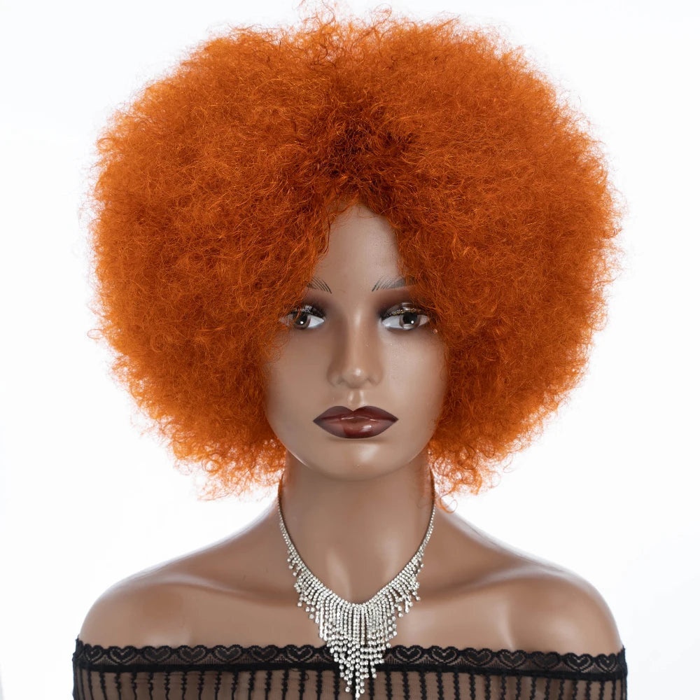 Natural Short Curly Remy Human Hair Bob Wig for Women