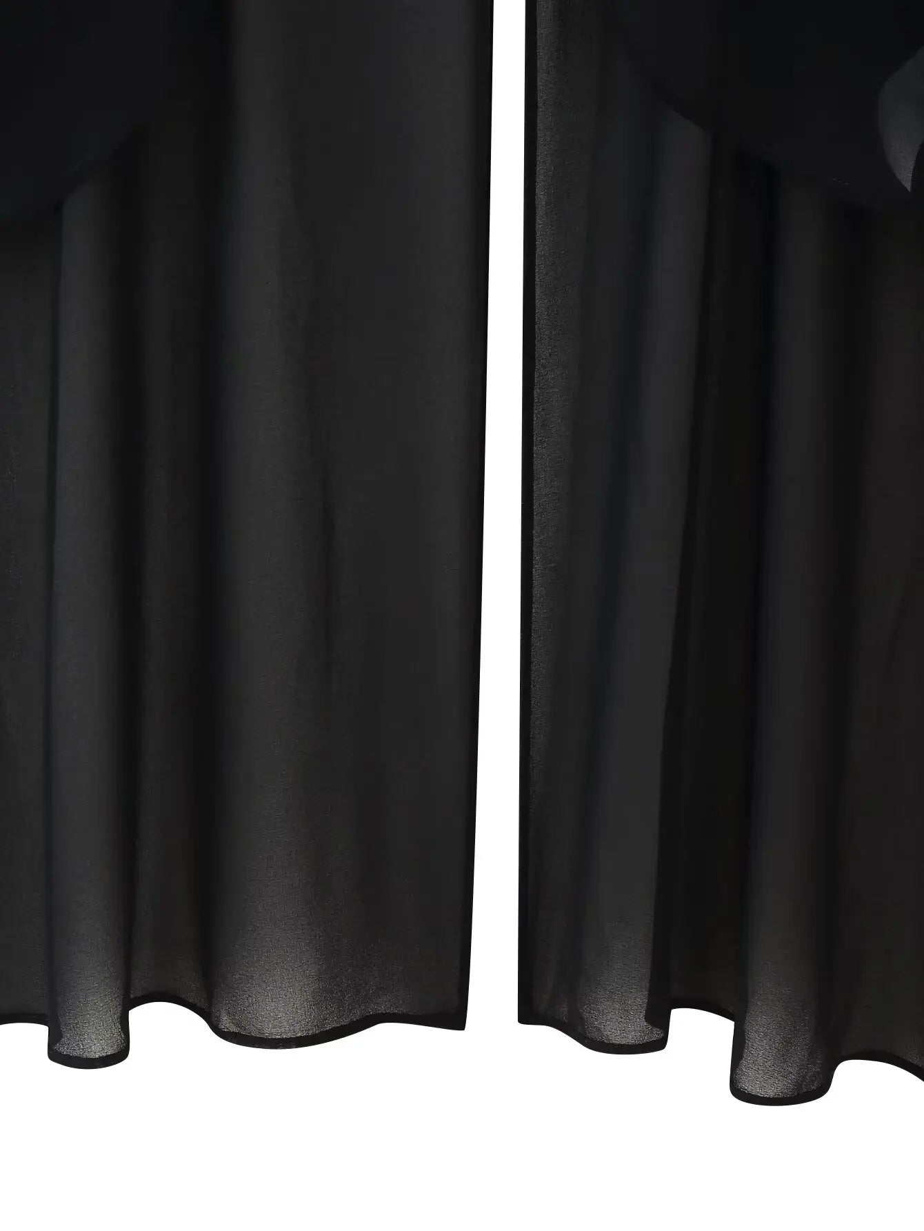 Vintage Chiffon Tiered Ruffle Sleeve Blouse with High Neck for Women
