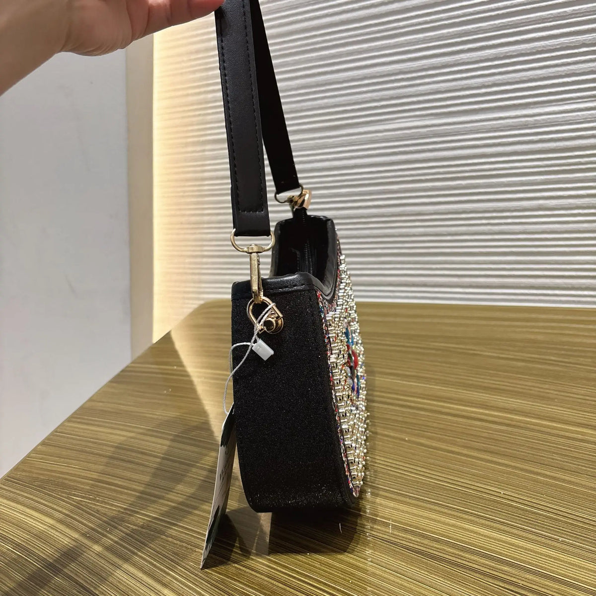 Dinner Women's Bag Luxury Brand Diamond-encrusted Glittering Dinner Party Women's Handbag Fashion Diamond-encrusted Shoulder Bag