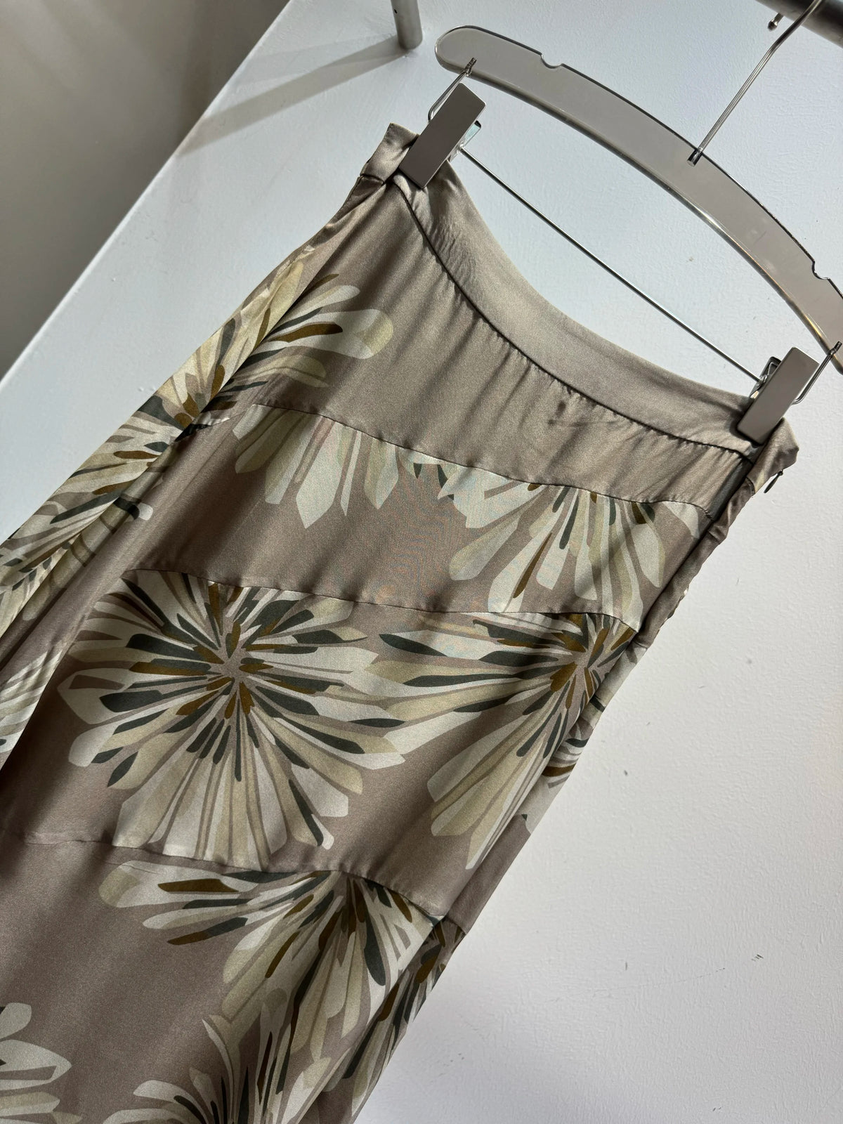 Loose Floral Print Silk Resort Five Piece Set for Women