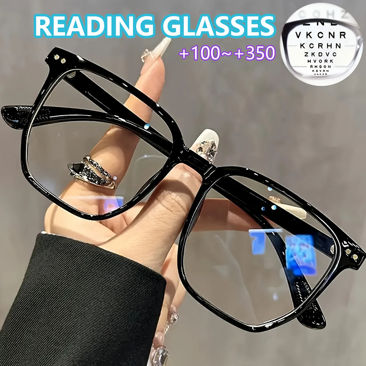Square Frame Clear Lens Glasses