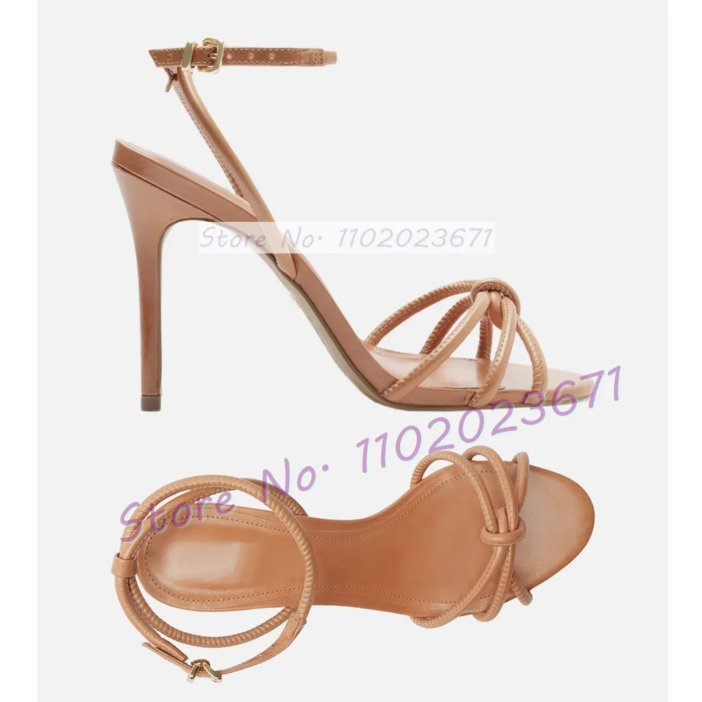 Elegant Open Toe Ankle Strap High Heel Sandals for Women