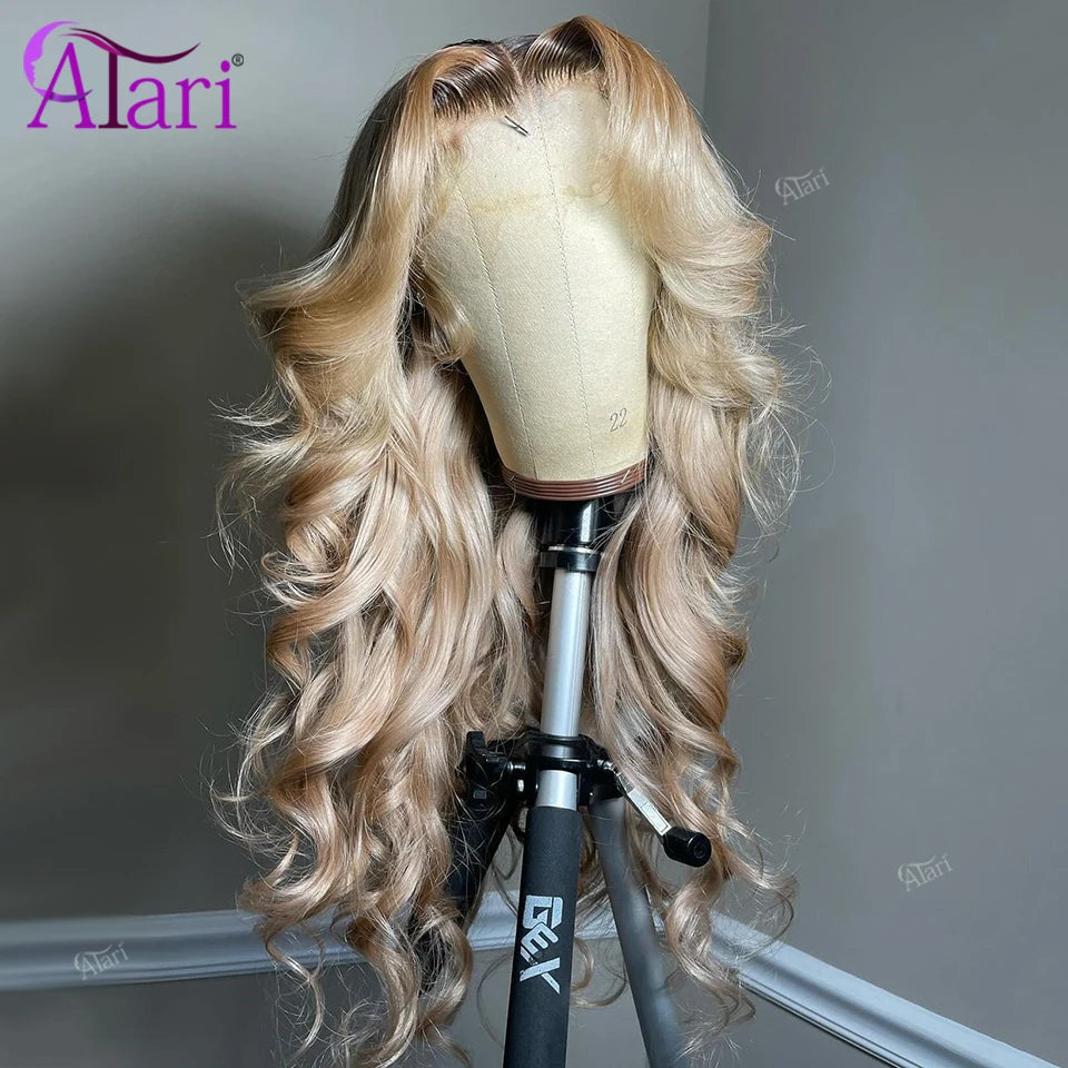 Ash Blonde Body Wave Human Hair Wig