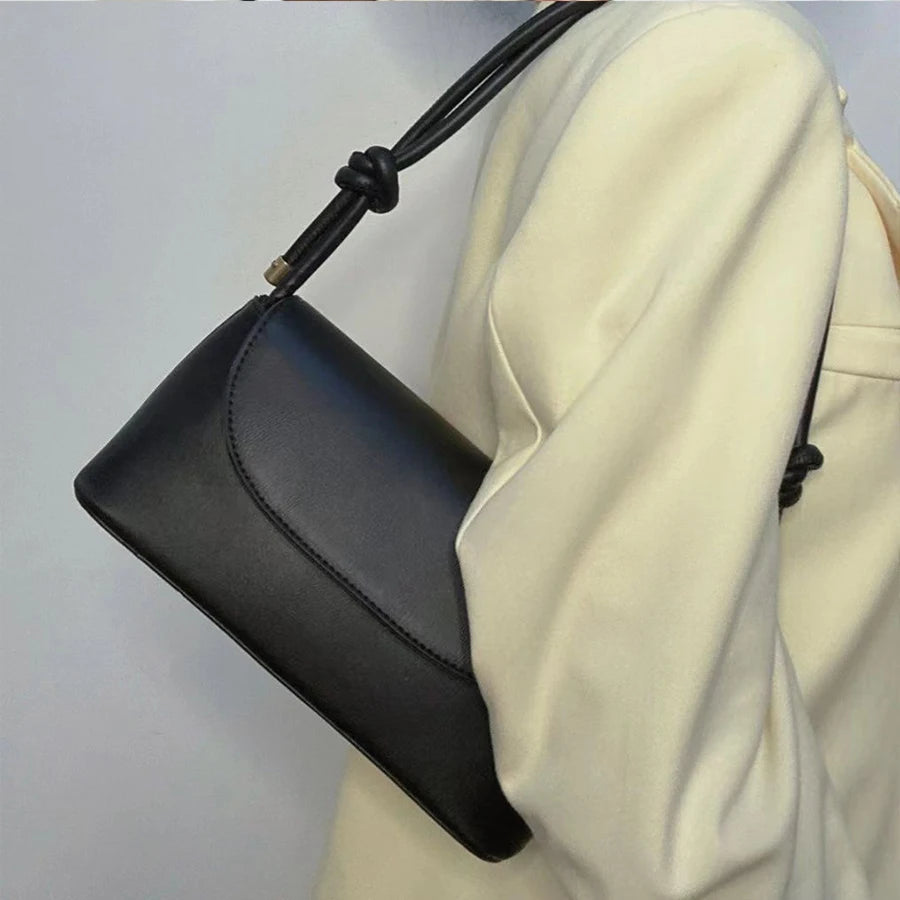 French Style PU Leather Crossbody Bag