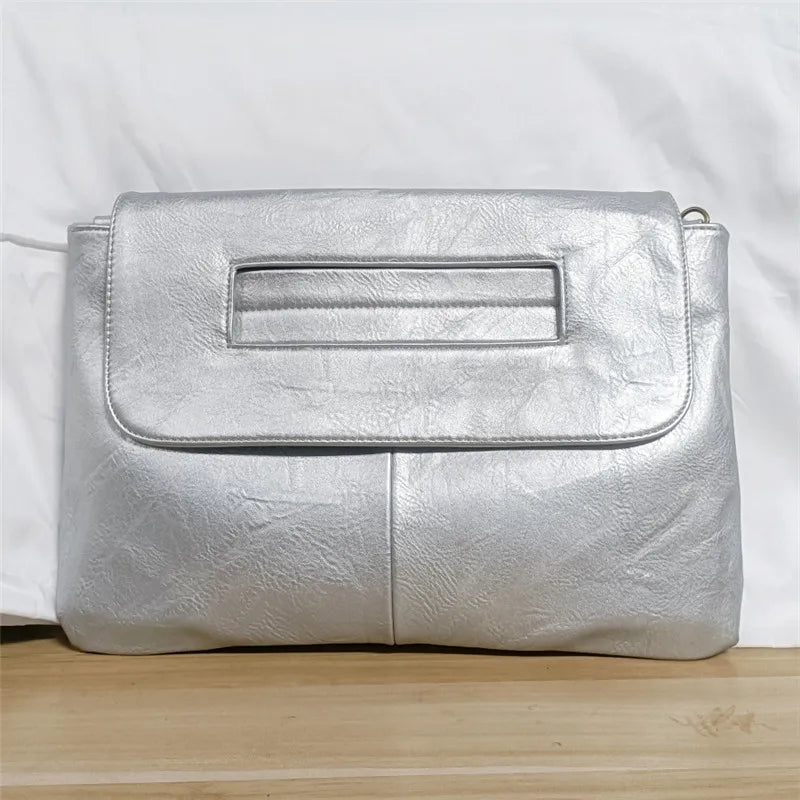 Elegant PU Leather Crossbody Envelope Clutch Bag for Women