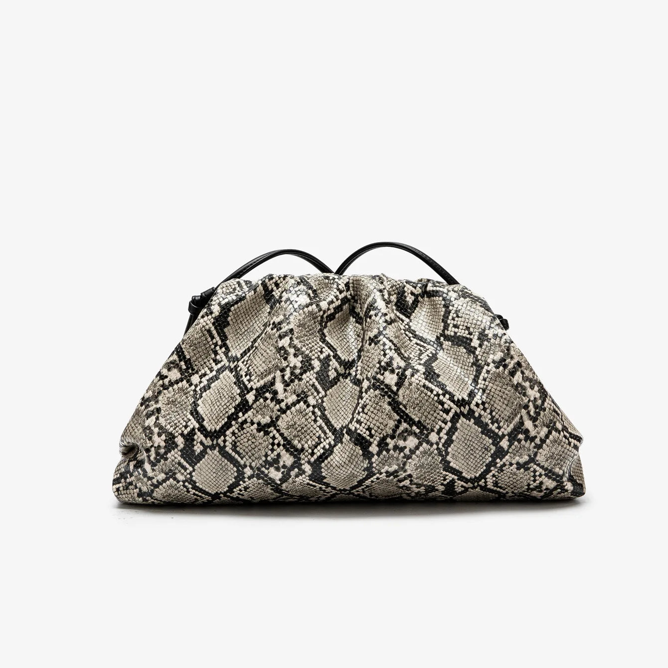 Elegant Ruched Serpentine Dumpling Shoulder Bag for Women