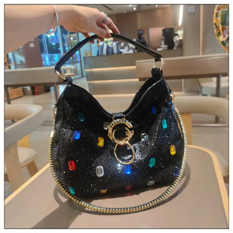 Genuine Leather Crossbody Bucket Bag with Large Capacity for Women