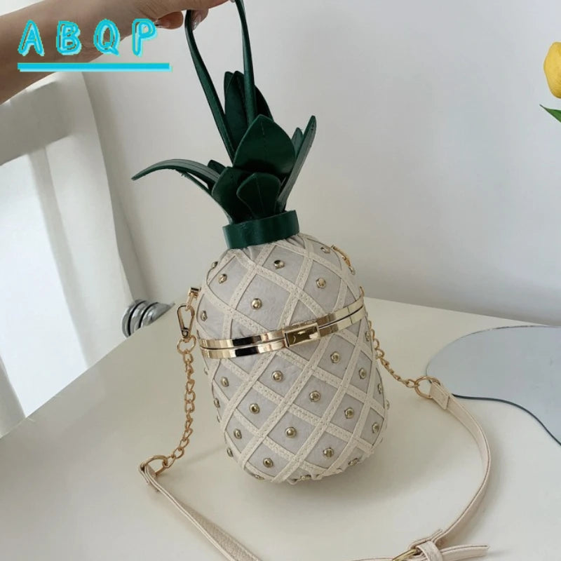 New Women's Shoulder Bag Pineapple Shape Fashionable Women's Shoulder Crossbody Bag Fashionable Casual Women's Bag High Quality