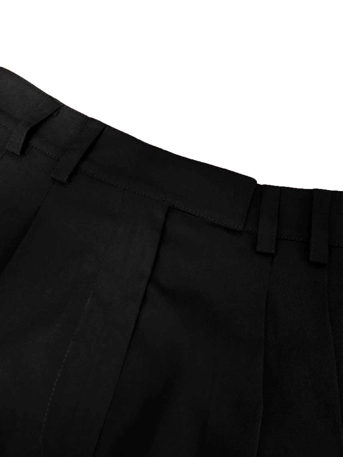 Ruched Stretch Wide Leg Casual Work Trousers for Women